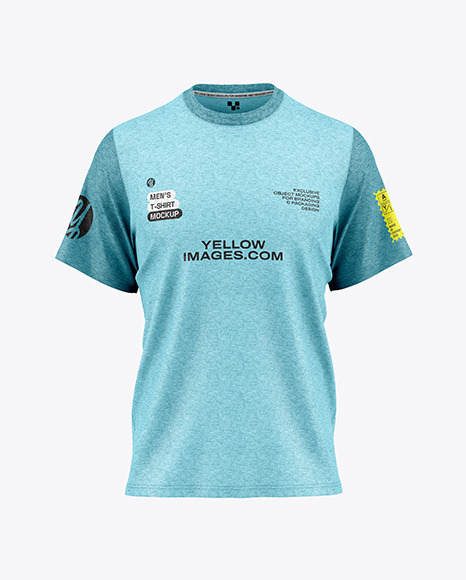 Melange T-Shirt Mockup - Front View