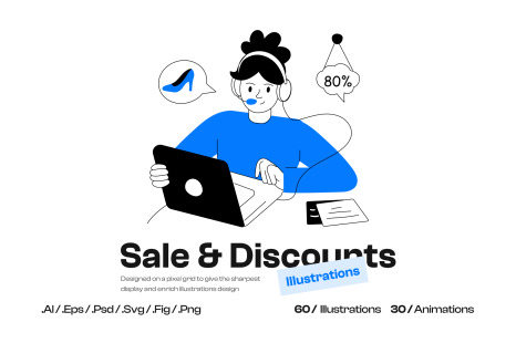 Sale and Discounts Illustrations