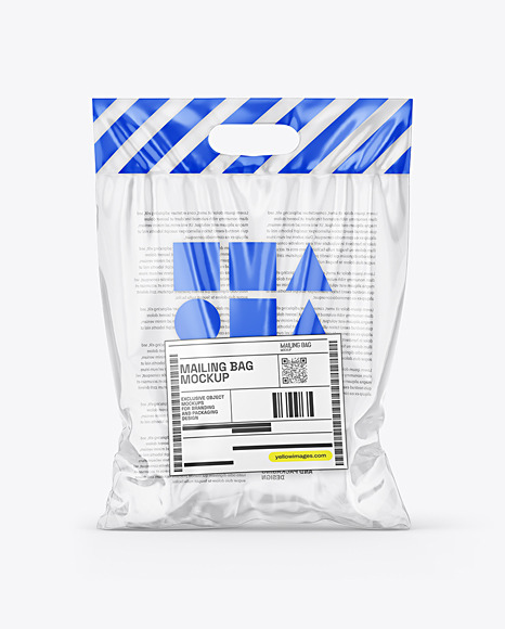 Transparent Plastic Food Bag Mockup