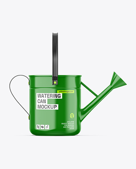 Glossy Watering Can Mockup