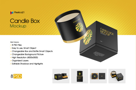 Candle Box Mockup