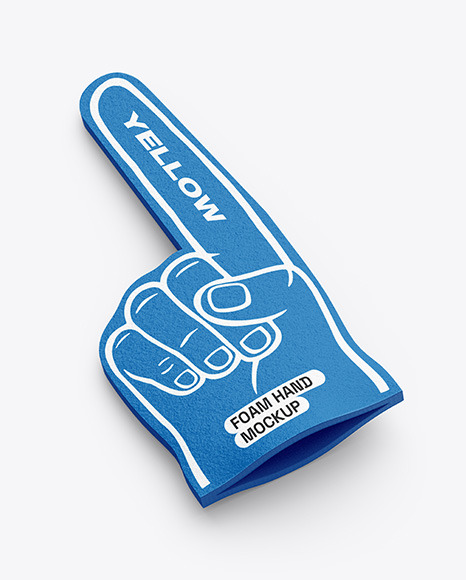 Foam Hand Mockup