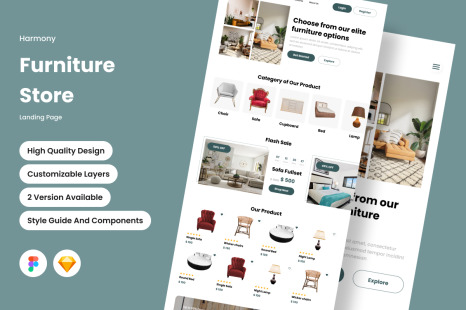 Harmony - Furniture Store Landing Page V2