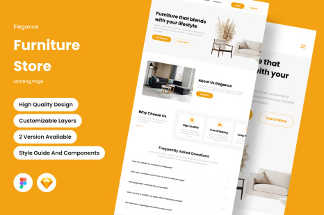 Elegance - Furniture Store Landing Page V1