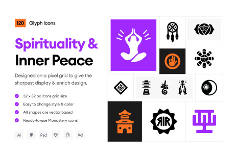 Spirituality and Inner Peace Icons