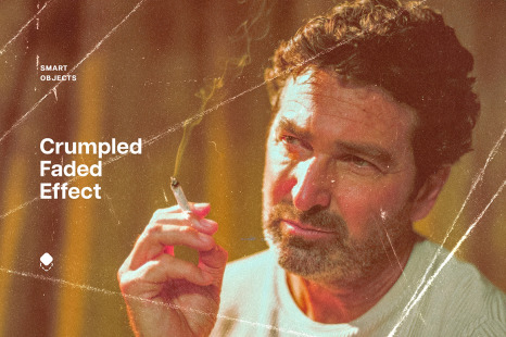 Crumpled Faded Photo Effect