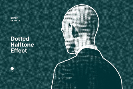 Dotted Halftone Photo Effect