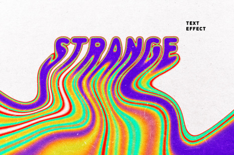 Colorful Melting Text Effect