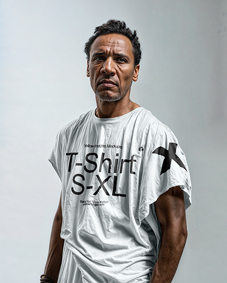 Man Wearing a Sleeveless Shirt Mockup