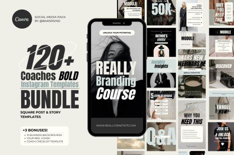 Coaches Bold Instagram Templates Bundle