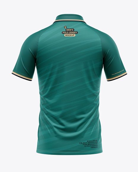 Men&#039;s Raglan Polo Jersey Mockup