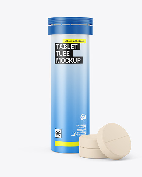 Tablets Tube Mockup