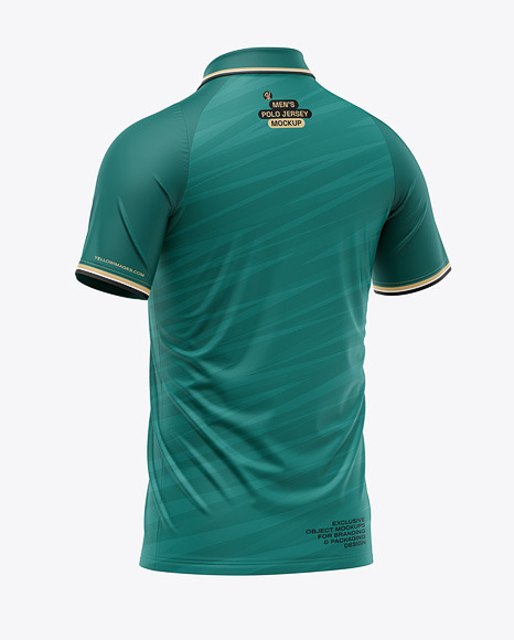 Men's Raglan Polo Jersey Mockup