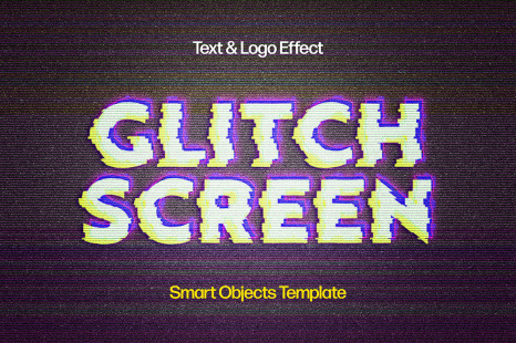VHS Glitch Text &amp; Logo Effect