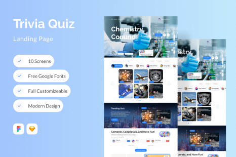 Naire - Trivia Quiz Landing Page V2