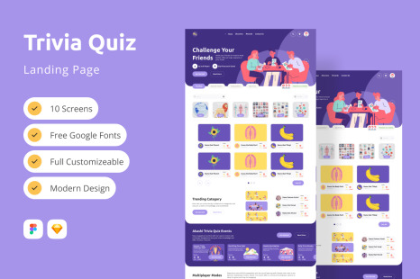 Akashi - Trivia Quiz Landing Page V2