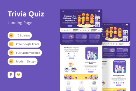Akashi - Trivia Quiz Landing Page V1