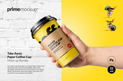 Paper Coffee Cup Mockup Bundle