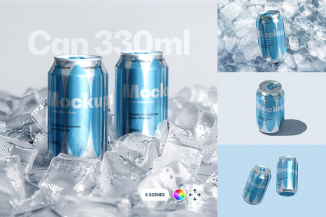 Frozen Can Mockup Set
