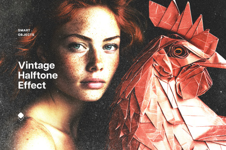 Dust Halftone Photo Effect