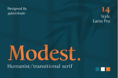 Modest The Humanist Serif Family