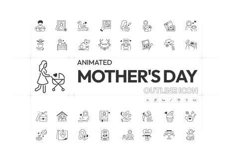 Animated Mothers Day Icons