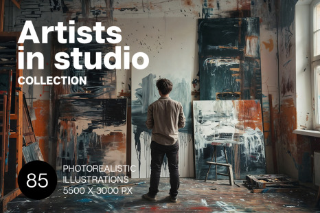 Artists in studio