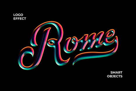 Bright Text &amp; Logo Effect