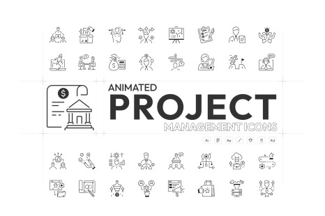 Animated Project Management Icons