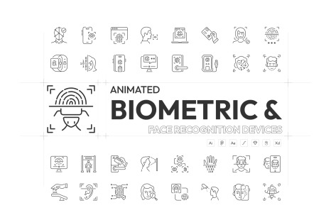 Biometric Recognition Icons