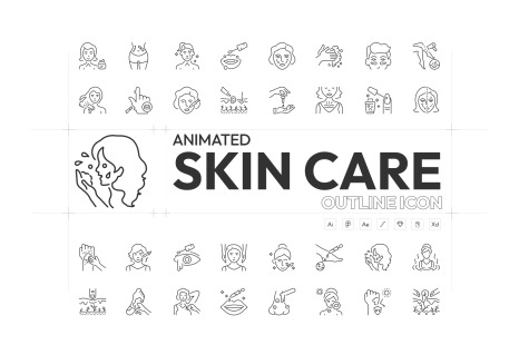 Animated Skincare Icons