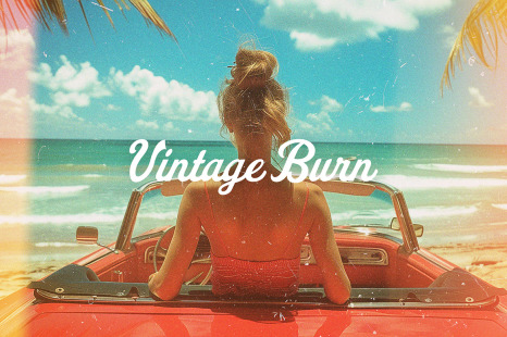 Vintage Burn Photo Effect