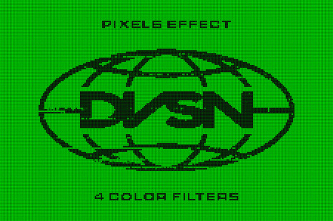 Pixel Screen Text &amp; Logo Effect