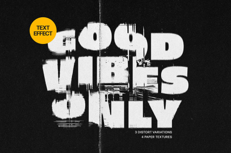 Glitched Distortion Text Effect