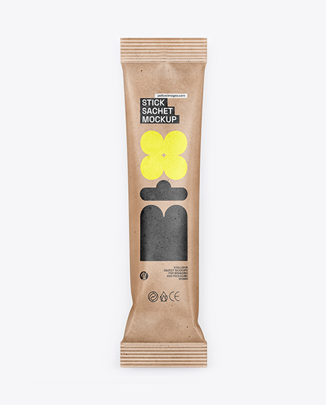 Kraft Stick Sachet Mockup