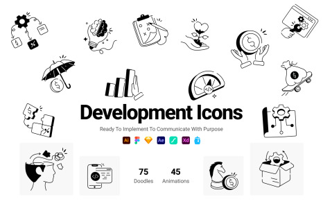 Animated Development Icons