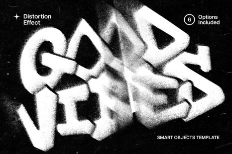 Noisy Distortion Text Effect