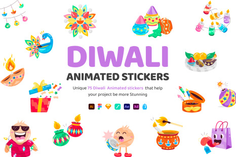 Animated Diwali Stickers