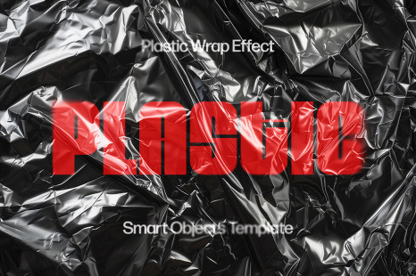 Plastic Wrap Text &amp; Logo Effect
