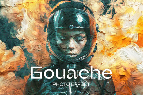 Gouache Paint Photo Effect