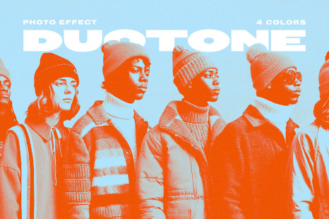 Grain Duotone Photo Effect