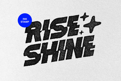 Ink Stamp Text &amp; Logo Effect