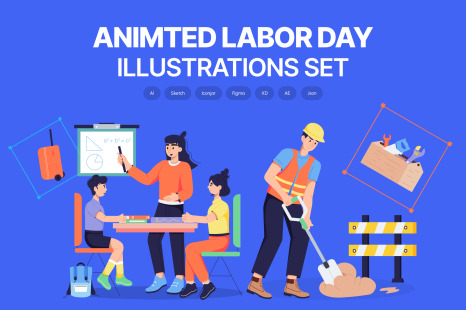 Labor Day Illustrations