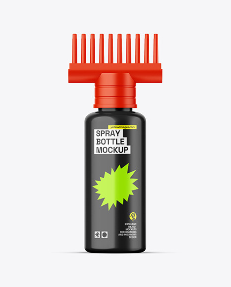 Glossy Hair Oil Bottle Mockup