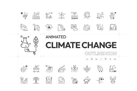 Animated Climate Change Icons