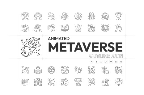 Animated Metaverse Icons