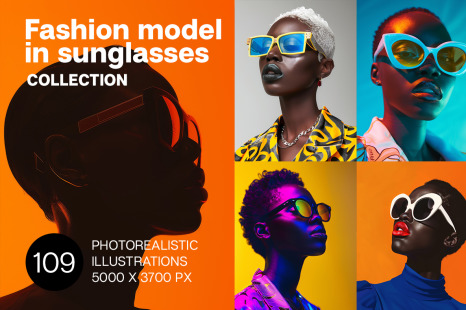 Fashion models in sunglasses