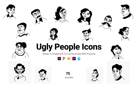 Ugly People Icons
