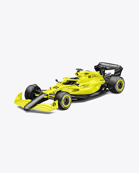 Formula-1 2024 Mockup - Half Side View