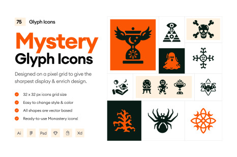Glyph Mystery Icons